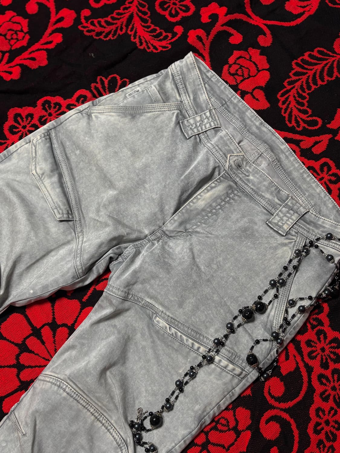Y2K punk rider cargo pants 상품이미지4