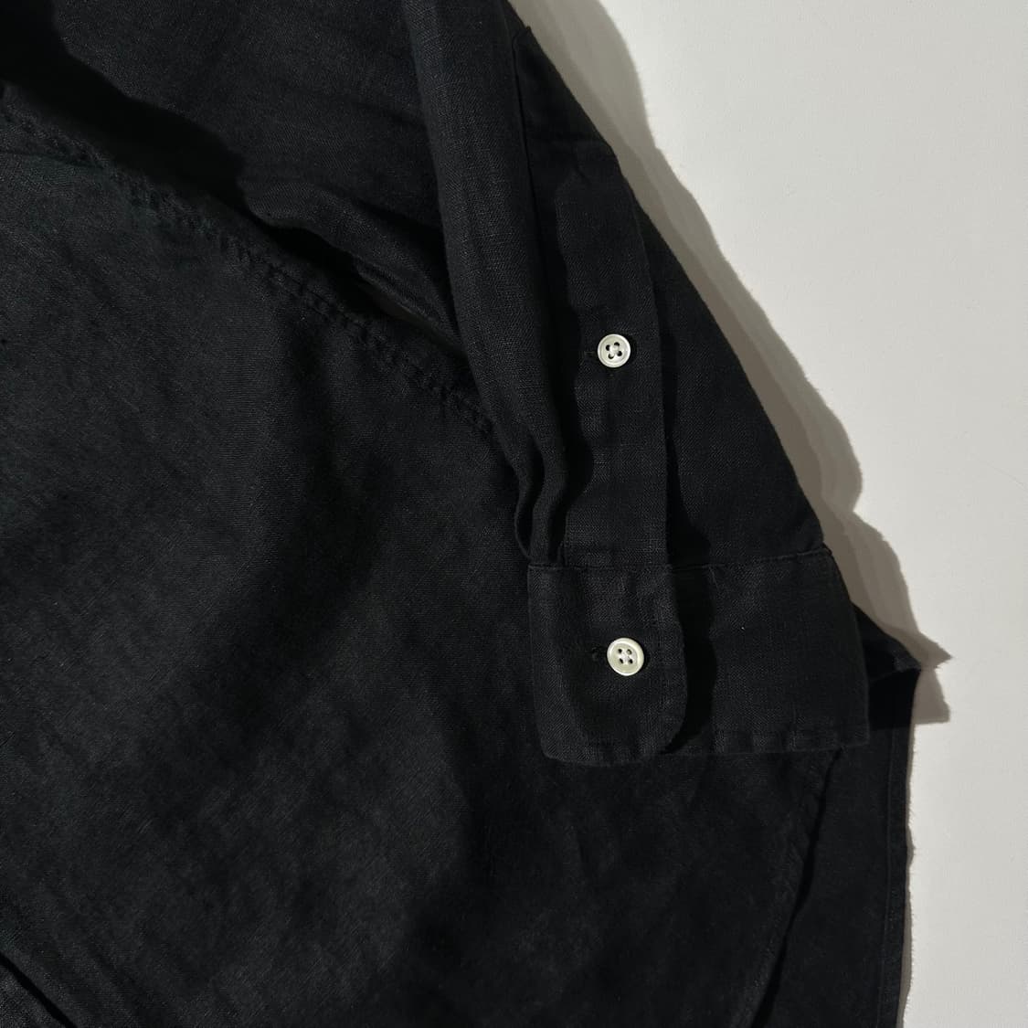 폴로 랄프로렌 린넨 셔츠 블랙 상품이미지5