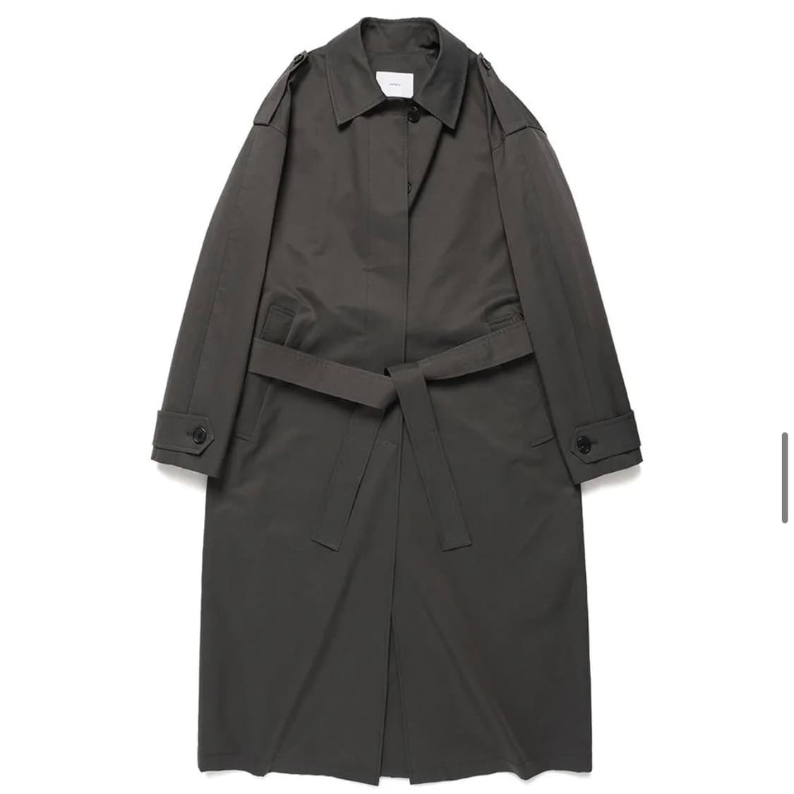 WEARIS 웨어리즈 싱글 트렌치 코트 블랙 상품이미지1