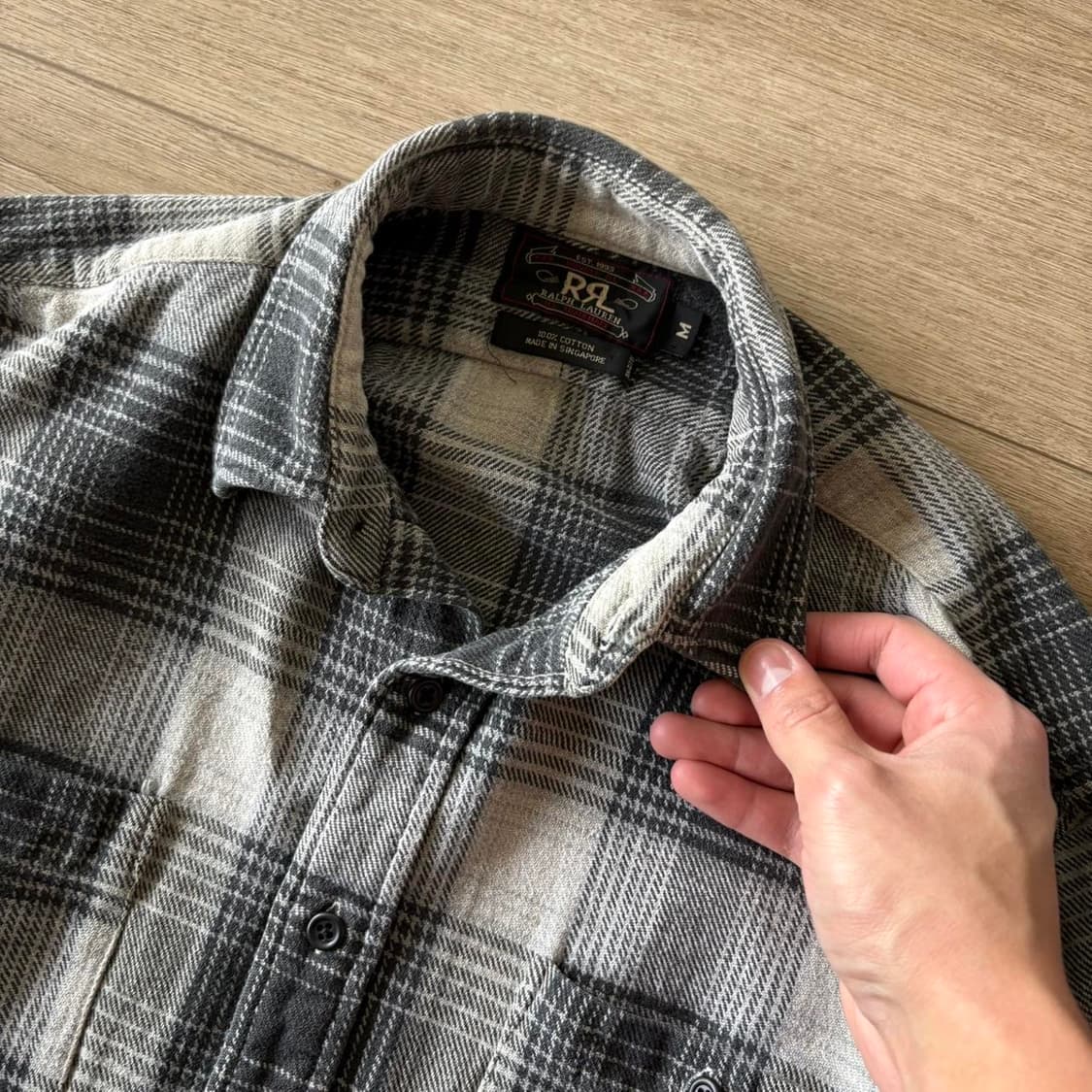 RRL 더블알엘 빈티지 코튼 플란넬 체크 셔츠 상품이미지1