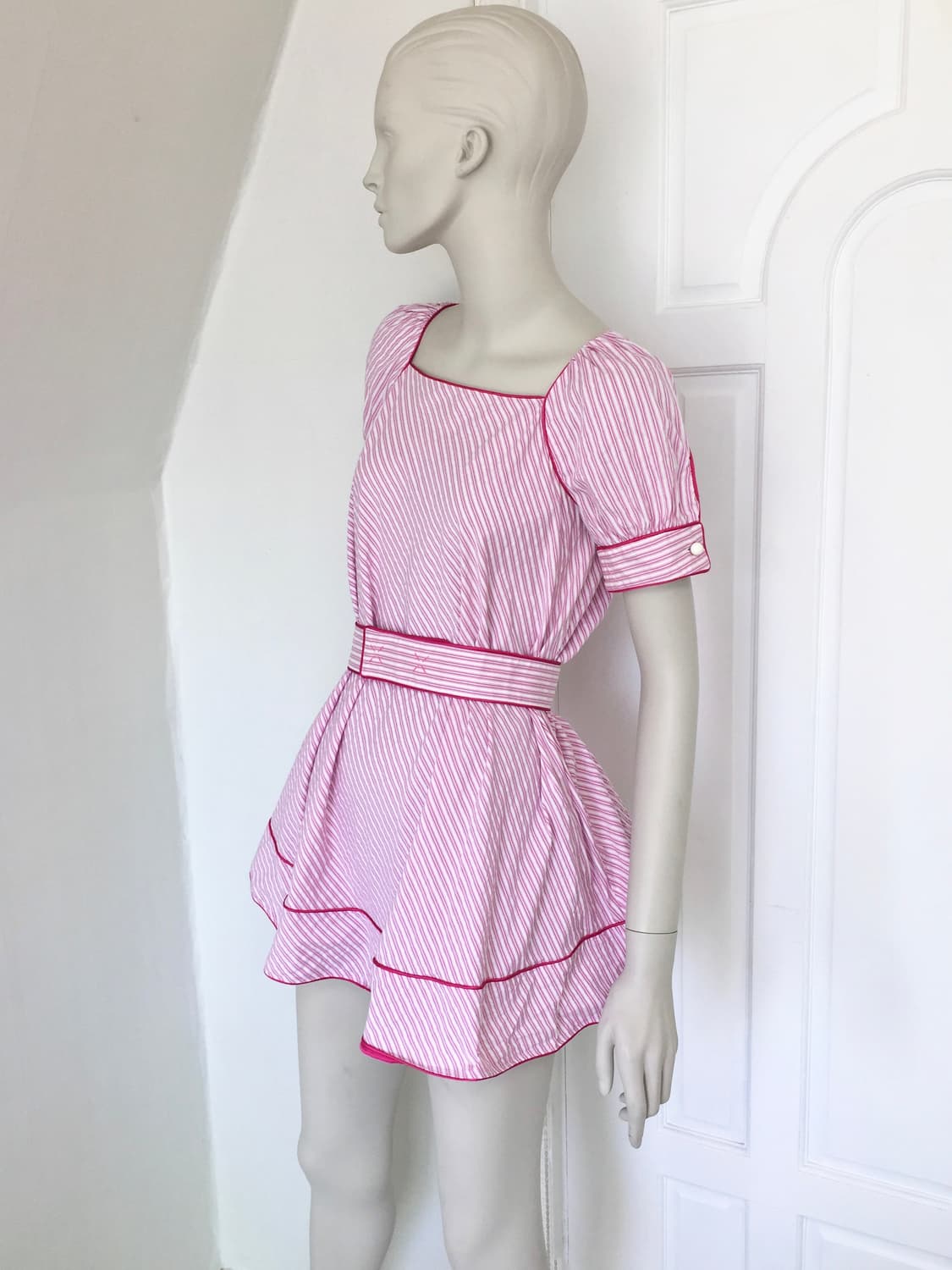 Italy Frankie Morello Stripe  Mini Dress 상품이미지4