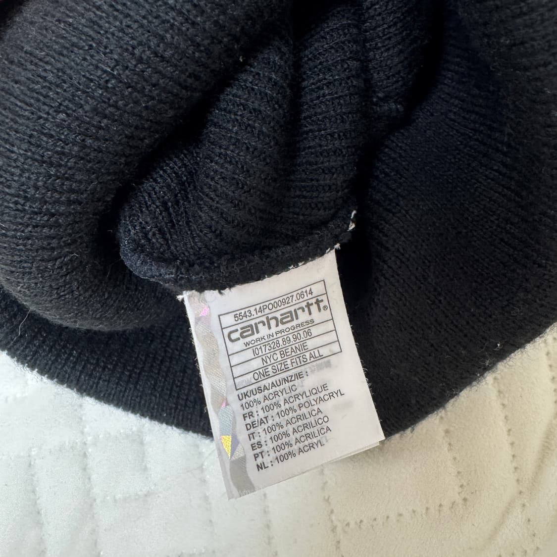 칼하트비니 칼하트WIP x NYC 비니 블랙 상품이미지2