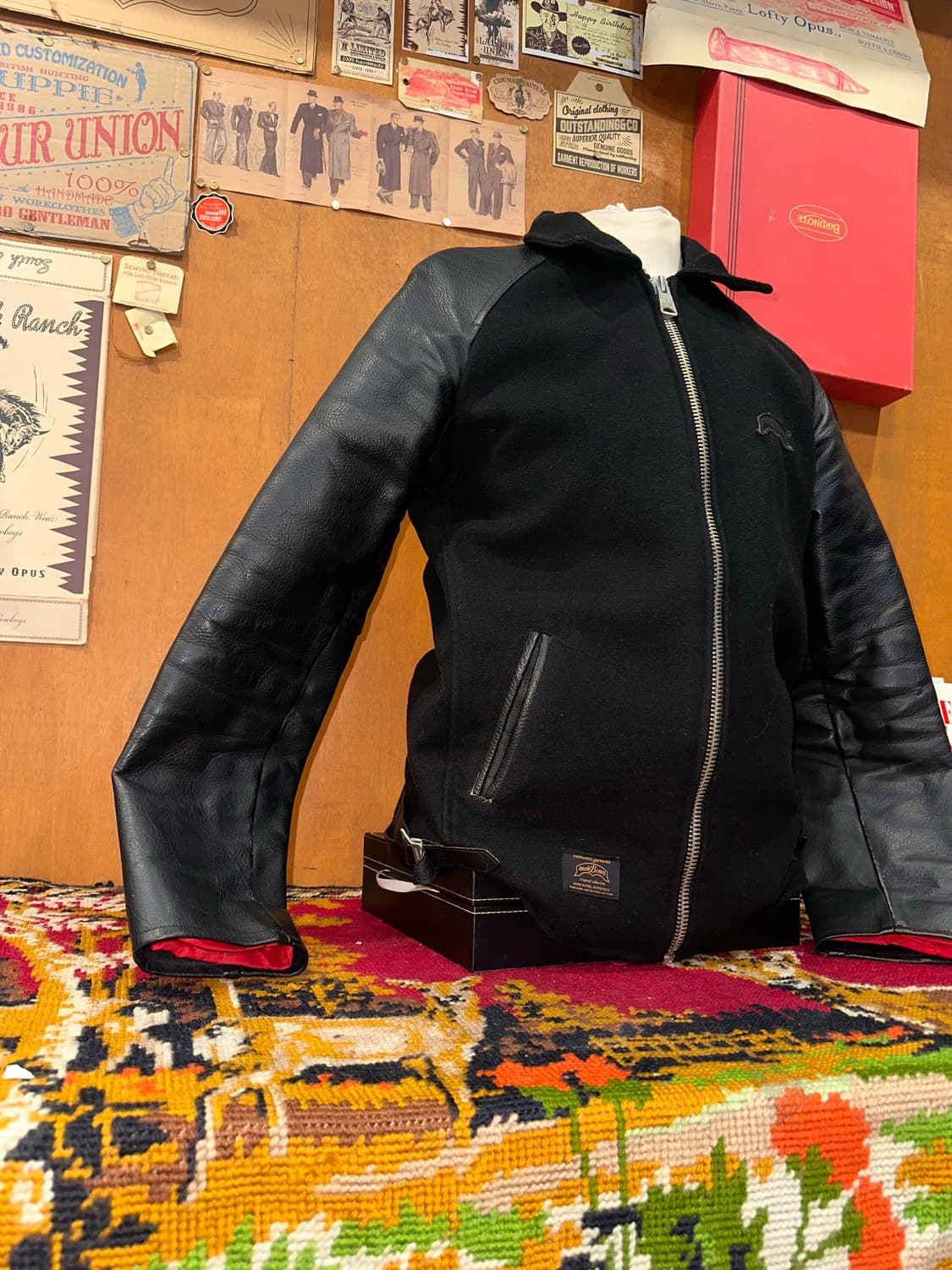 ( L ) 가죽자켓 워크웨어 아메카지 레더자켓 빈티지자켓 스포츠자켓 상품이미지2