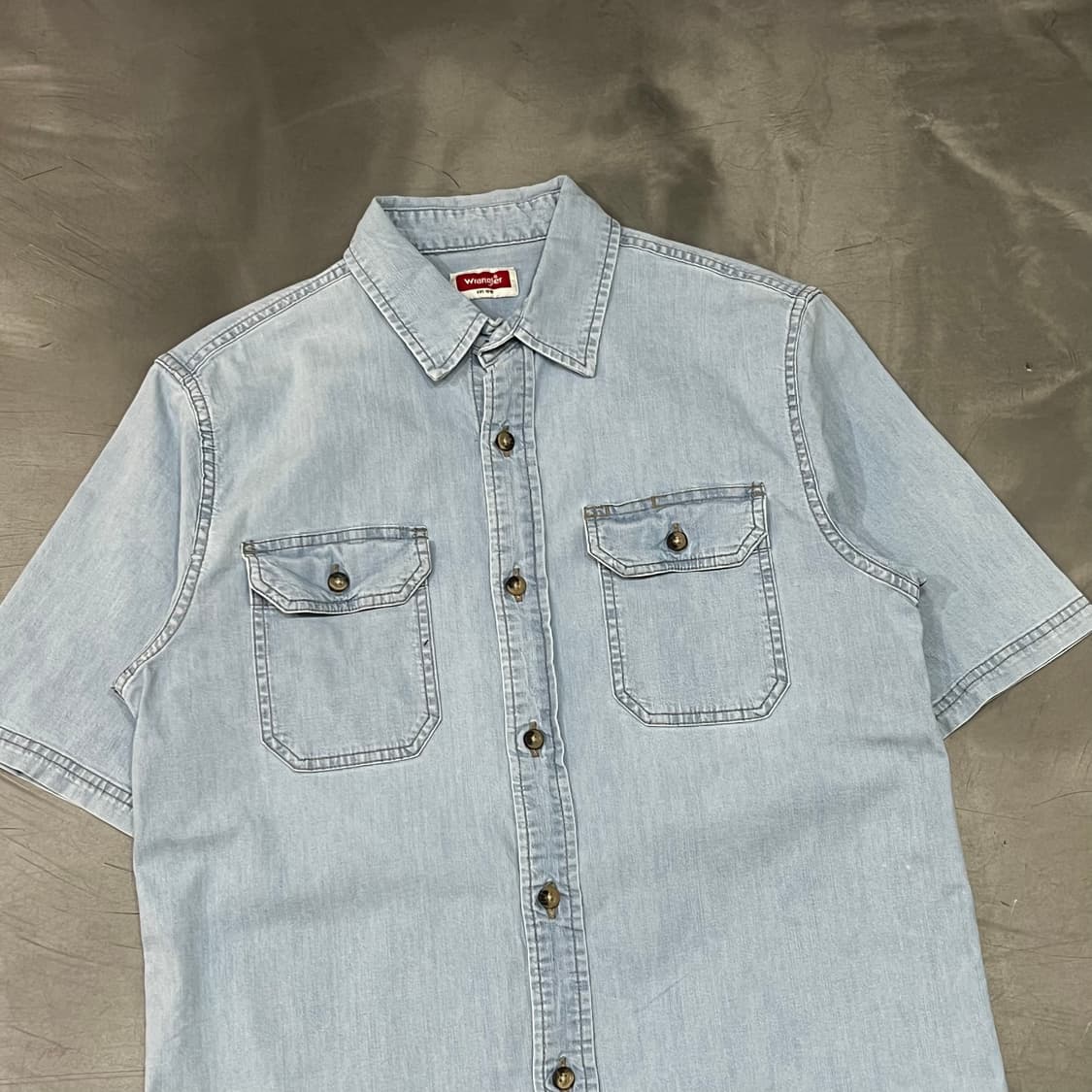  랭글러 워크 데님 하프 셔츠 y16246 상품이미지3