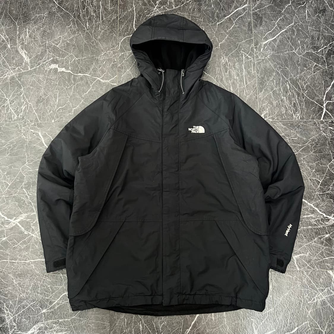노스페이스 오버사이즈 로고 후드 바람막이 자켓 상품이미지2