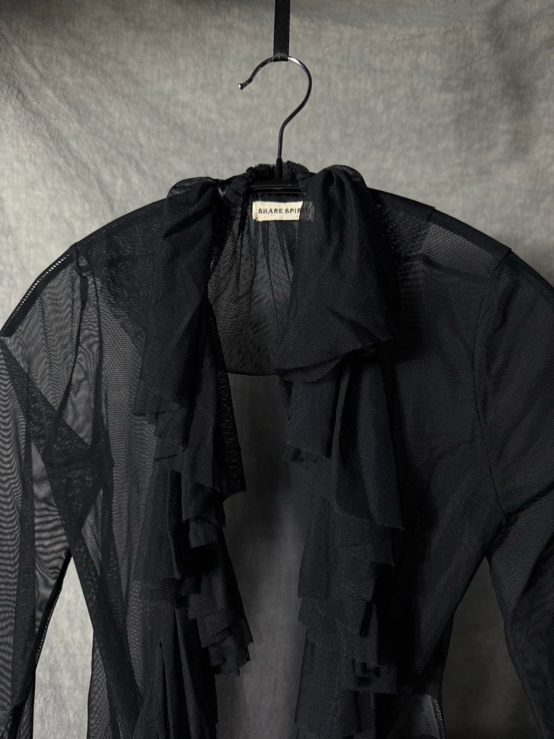 SHARE SPIRIT Sheer Mesh Frill Jacket 상품이미지2