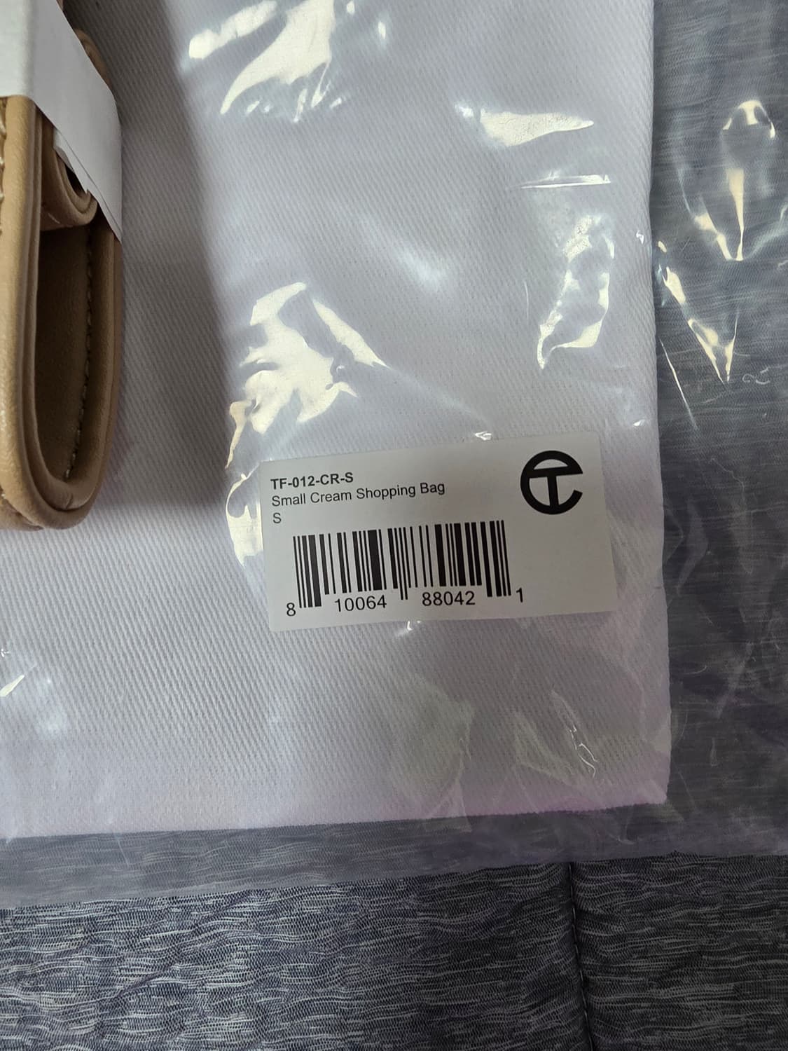 텔파 스몰 쇼핑백 크림 상품이미지2