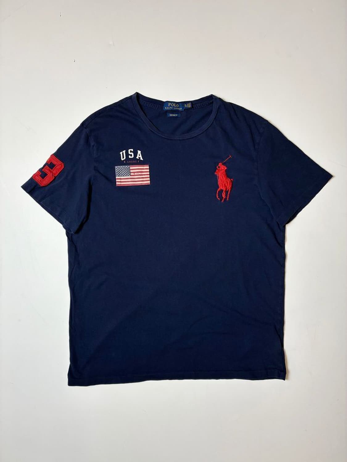 폴로 랄프로렌 빅포니 성조기 코튼 반팔 티셔츠 PN9677 상품이미지1