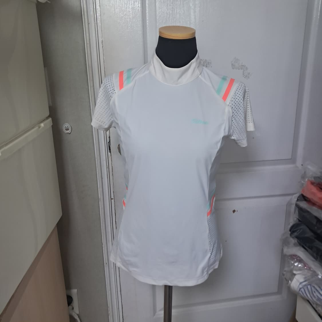 타이틀리스트 여성 골프 반팔 티셔츠 S 화이트 상품이미지1