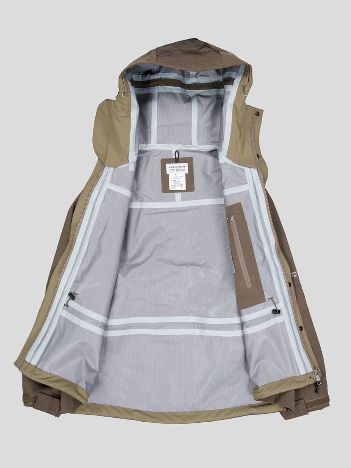 Ends and means 마운틴파카 그레이 카키 XL 앤즈앤민즈 상품이미지6