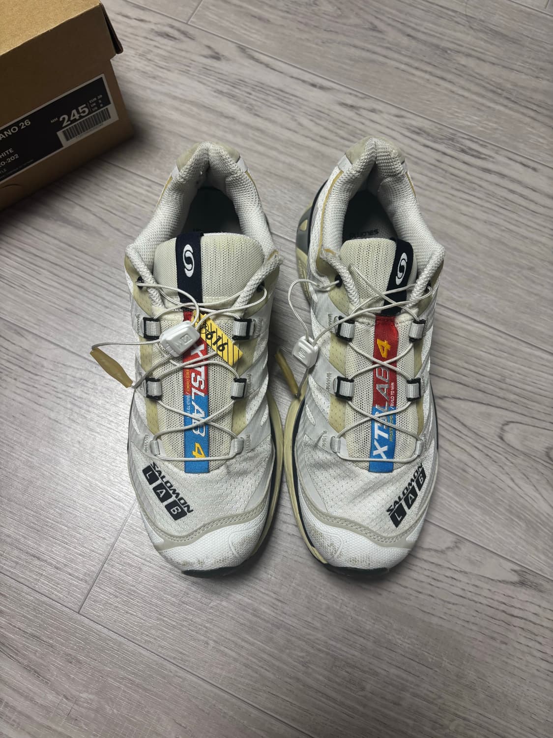 [245/하자] 살로몬 xt-4 화이트 루나 록 상품이미지1