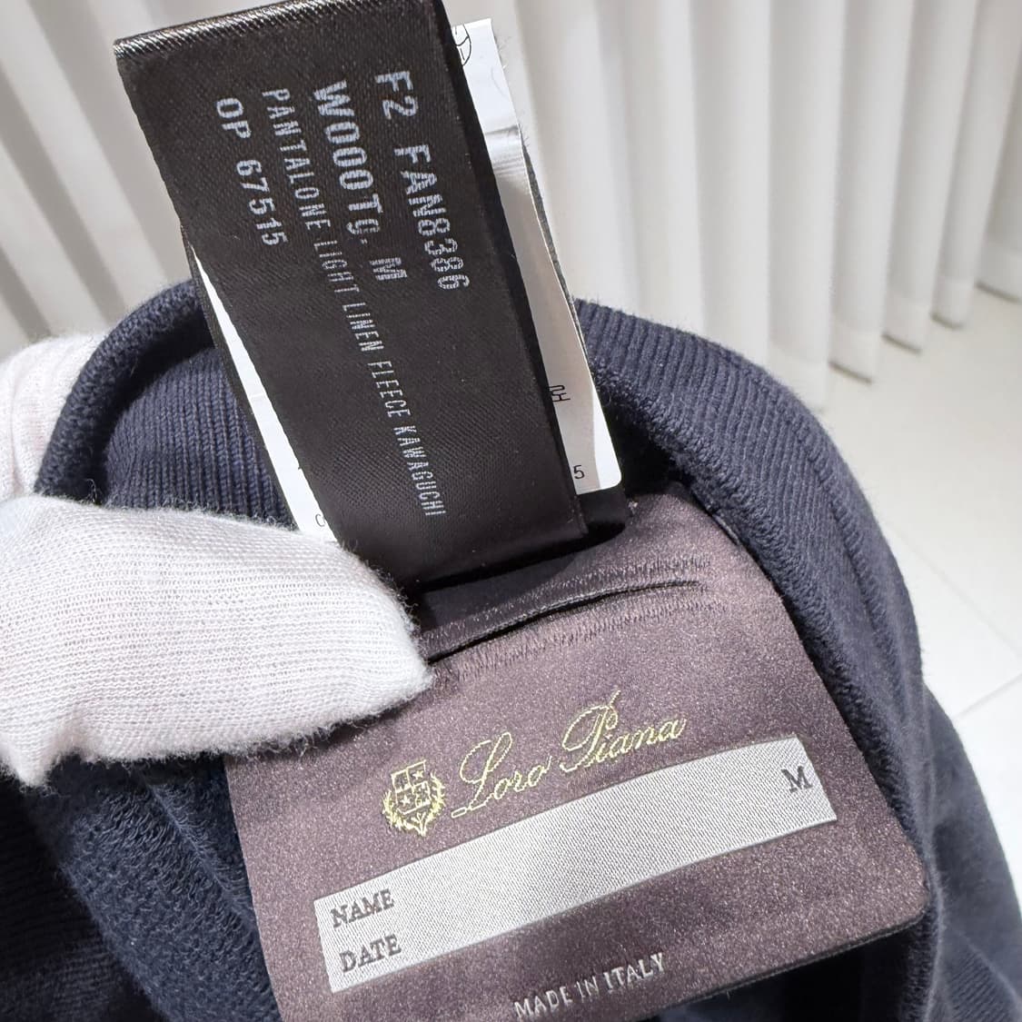 XL / M 로로피아나 캐시미어 코튼 트레이닝 셋업 상품이미지10