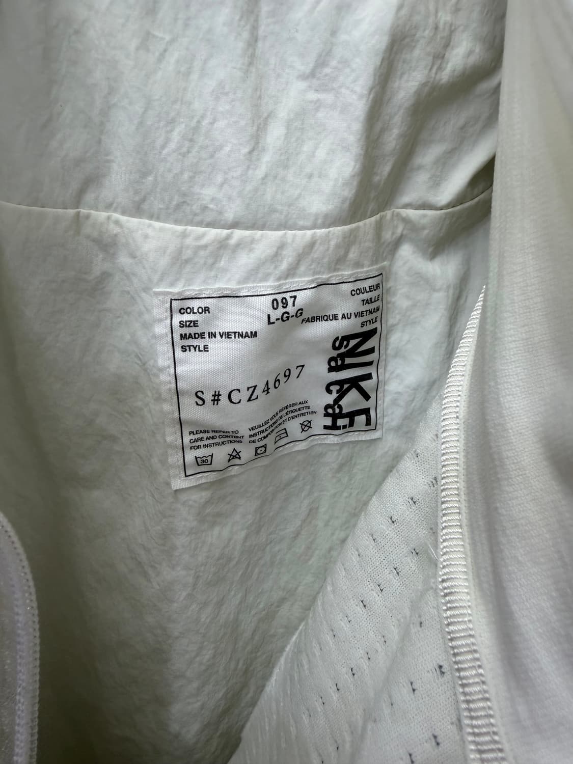 매장판정품) 나이키x사카이 NRG 레이어드 붐버 자켓 L 상품이미지7