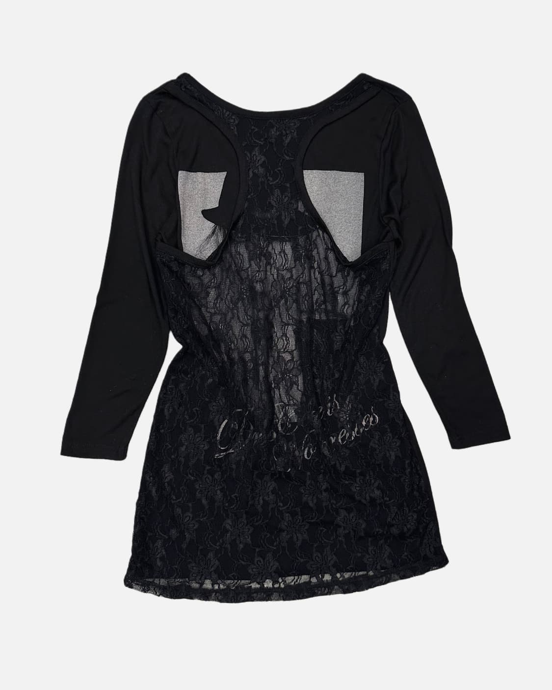 HEAVEN AND EARTH lace layered printing t 상품이미지5