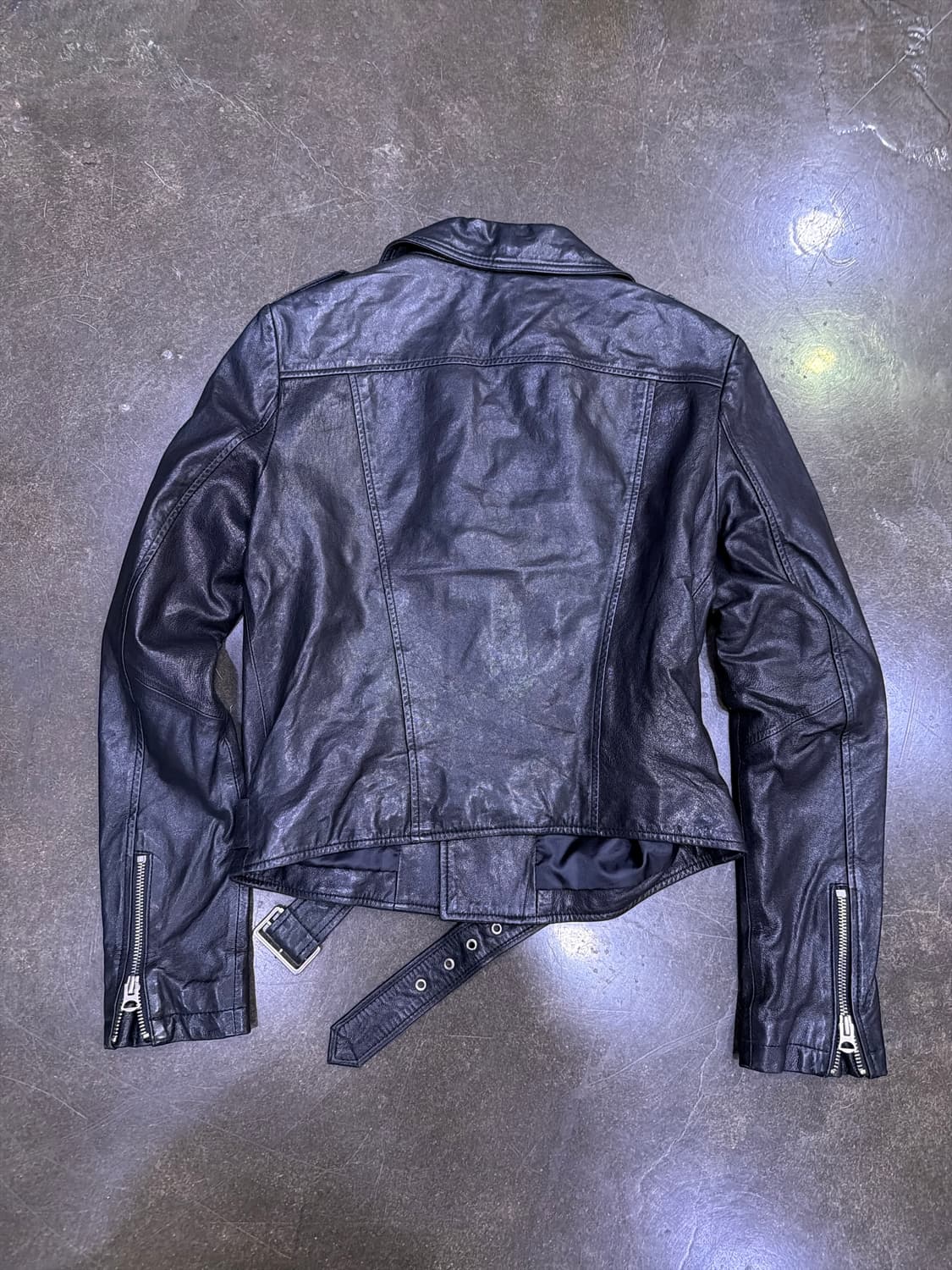 G-cut 양가죽 절개 벨트 더블 라이더 자켓 55 상품이미지2