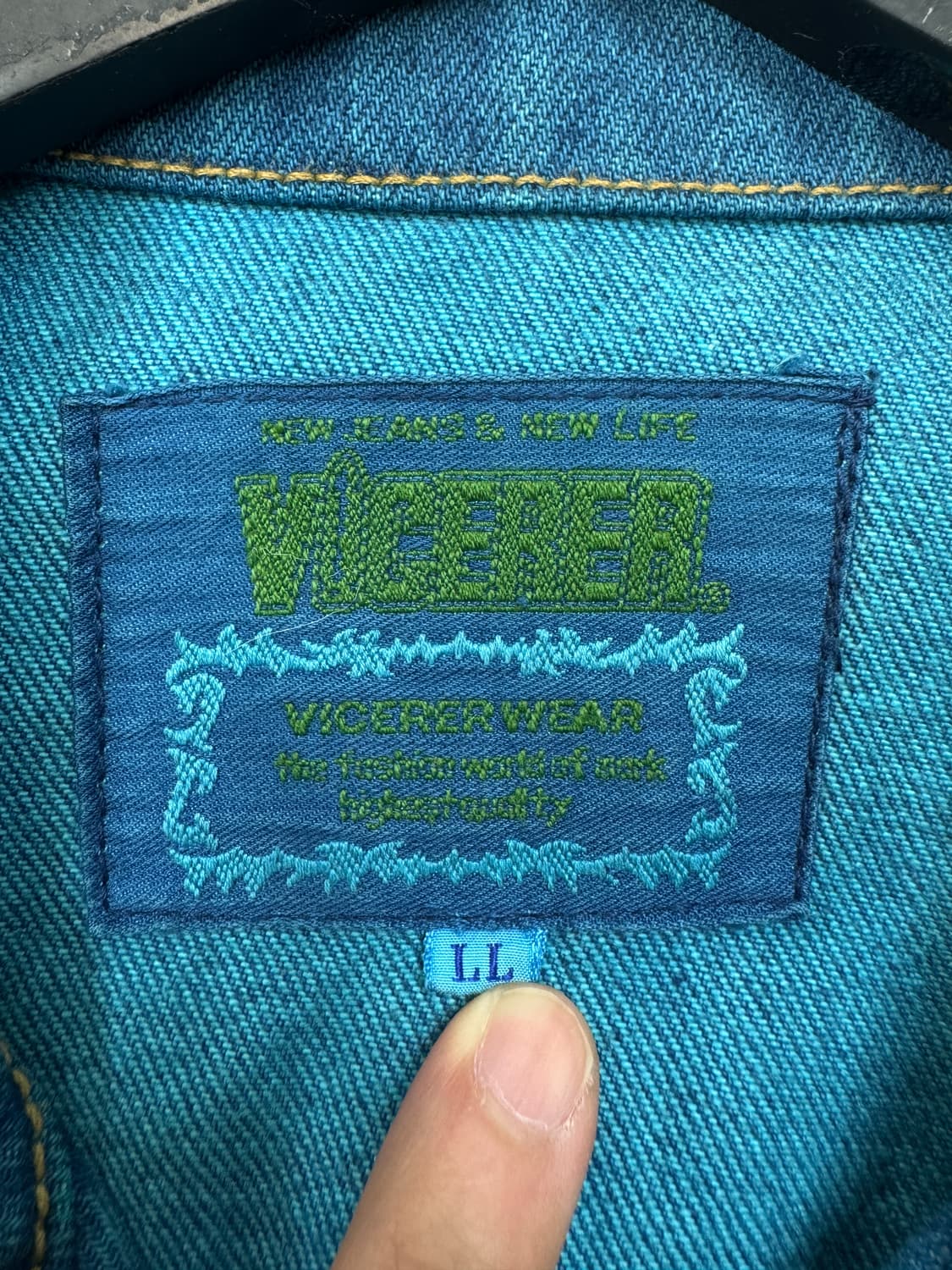 Vicerer Wear 90s 투포켓 데님 자켓 상품이미지5