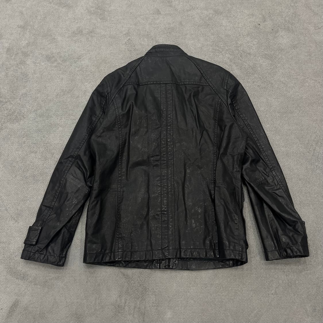 100 엠비오 양가죽 쿼드포켓 레더자켓 상품이미지4