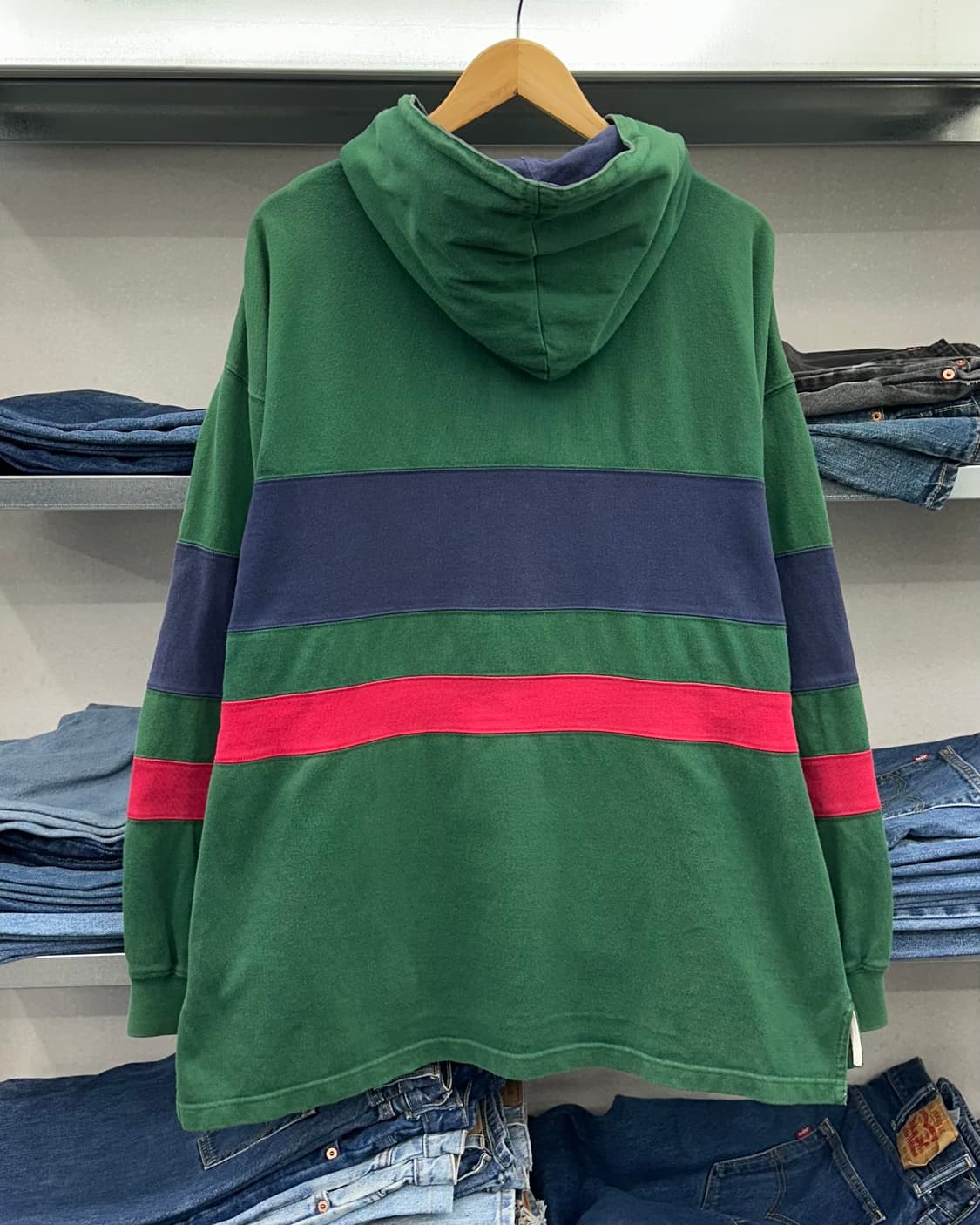 (L)에디바우어 후드 럭비티-M1811 상품이미지7