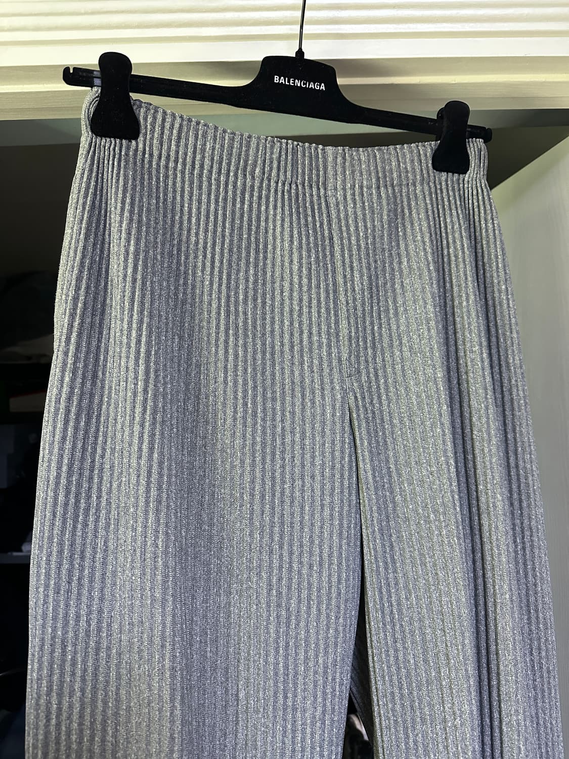 [2] 옴므플리세 헤더 플리츠 그레이 JF155 팬츠 상품이미지2