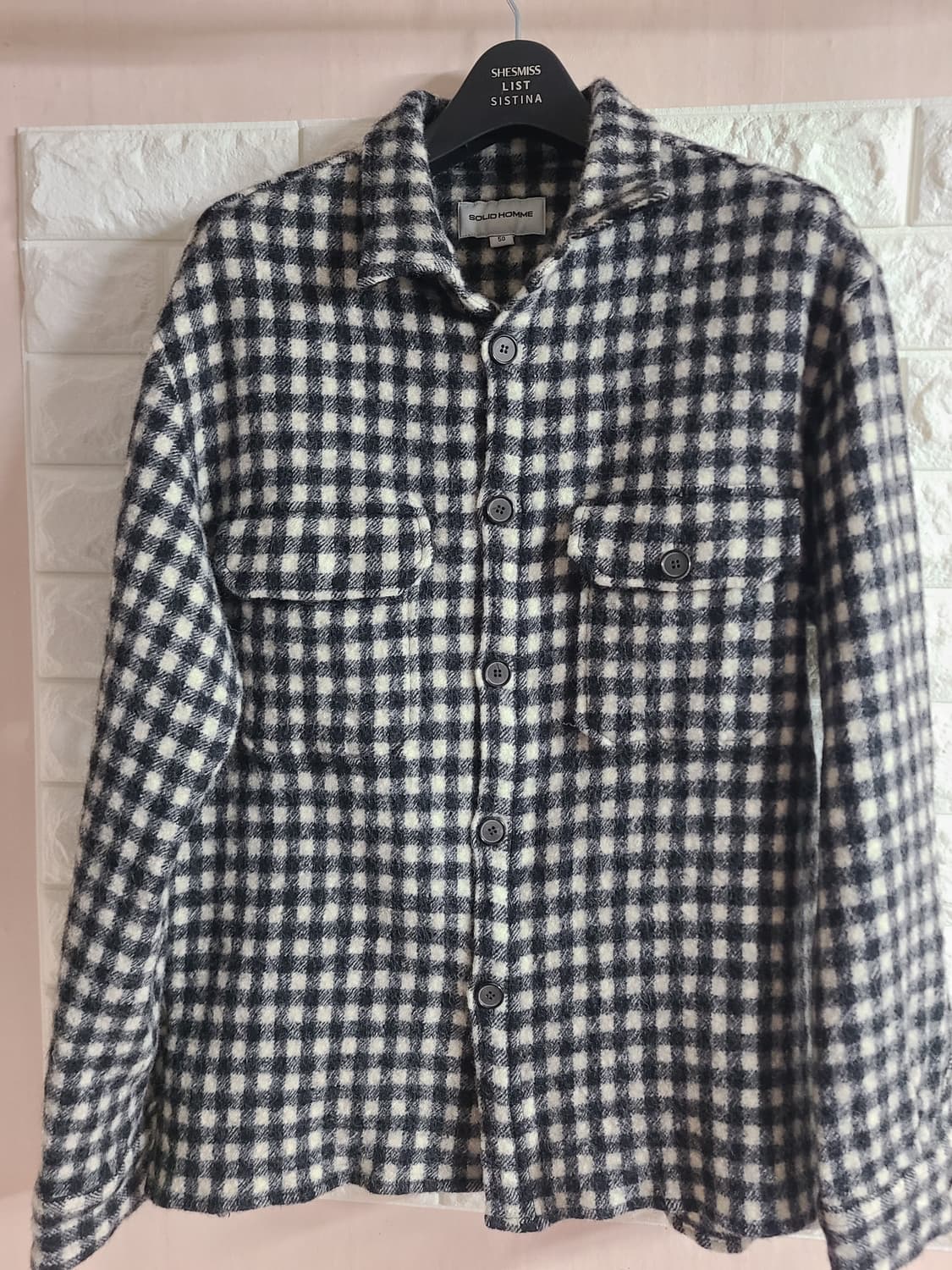 솔리드옴므 체크 남방(실95) 상품이미지5