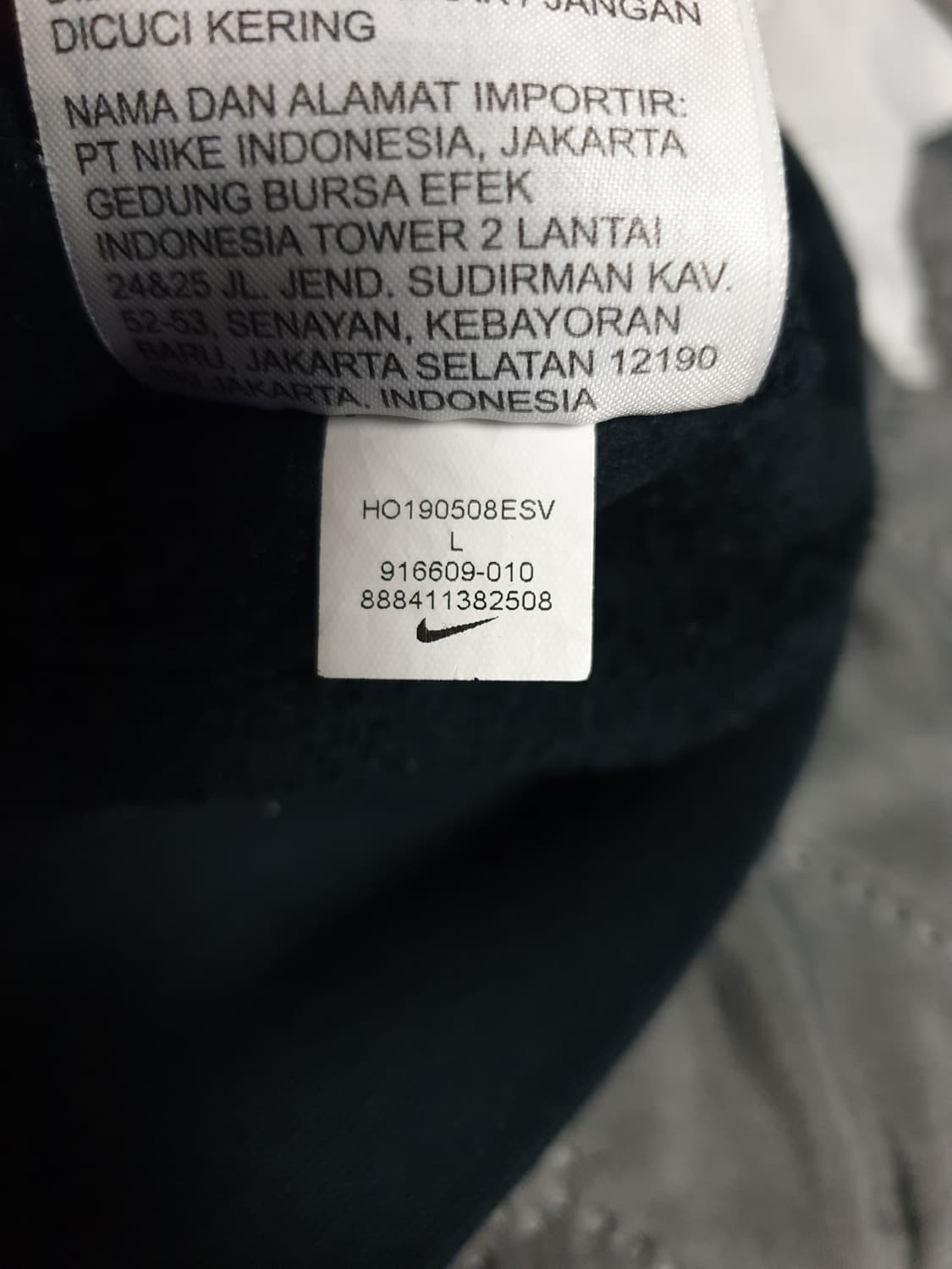 나이키 스우시 크루 기모맨투맨 블랙 (L) 상품이미지4