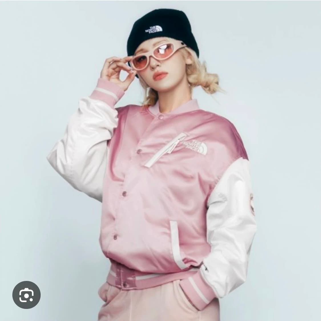 노스페이스 화이트라벨 플레이어 바시티 자켓 페일 핑크 - 24FW 상품이미지3