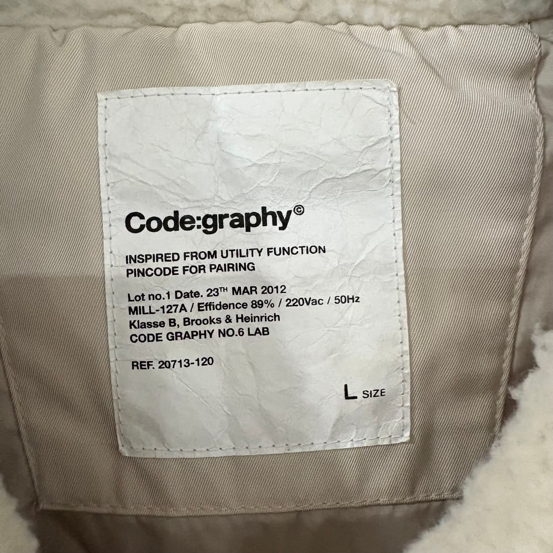 Code:graphy 코드그라피 보아털 자켓 L 베이지 상품이미지4