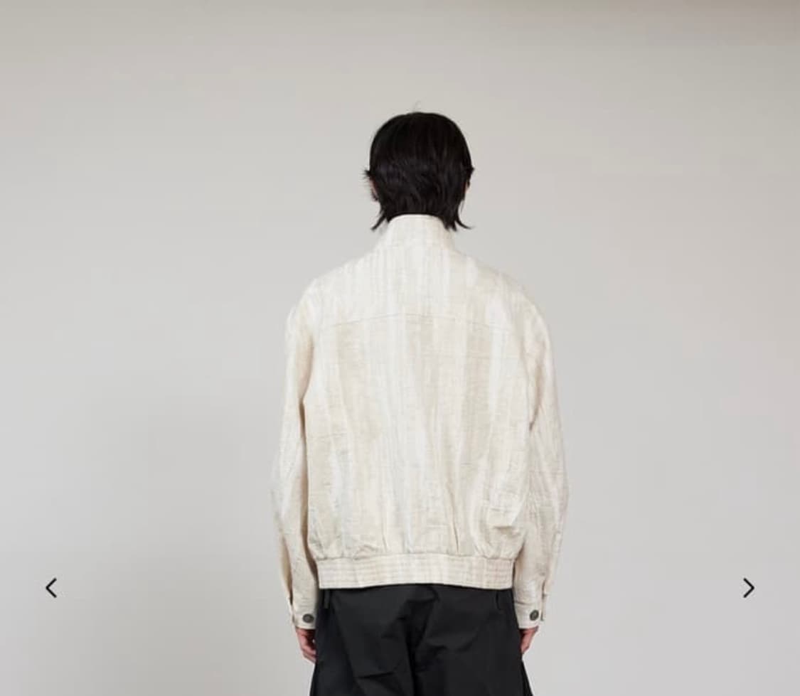 서피스에디션 자카드자켓 L 아이보리 블루종 상품이미지3