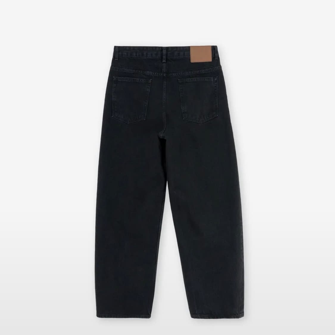 브라운야드 와이드 데님 블랙 상품이미지2