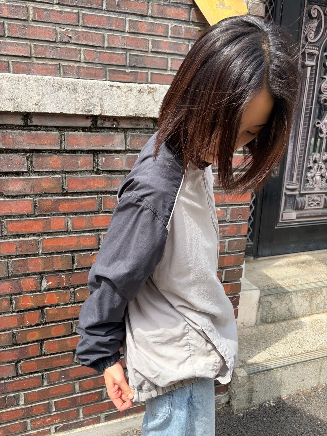 00s Nike 투톤 나일론 자켓 XL 상품이미지5