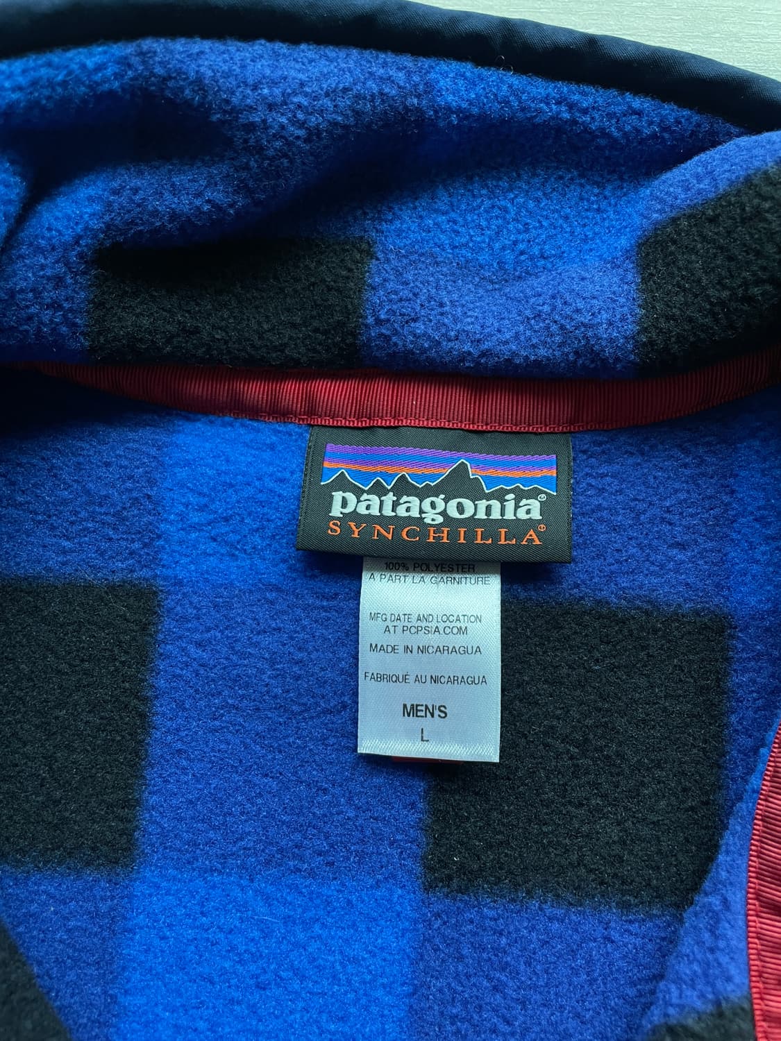 파타고니아 신칠라 블루 체크 버팔로 체크 상품이미지3