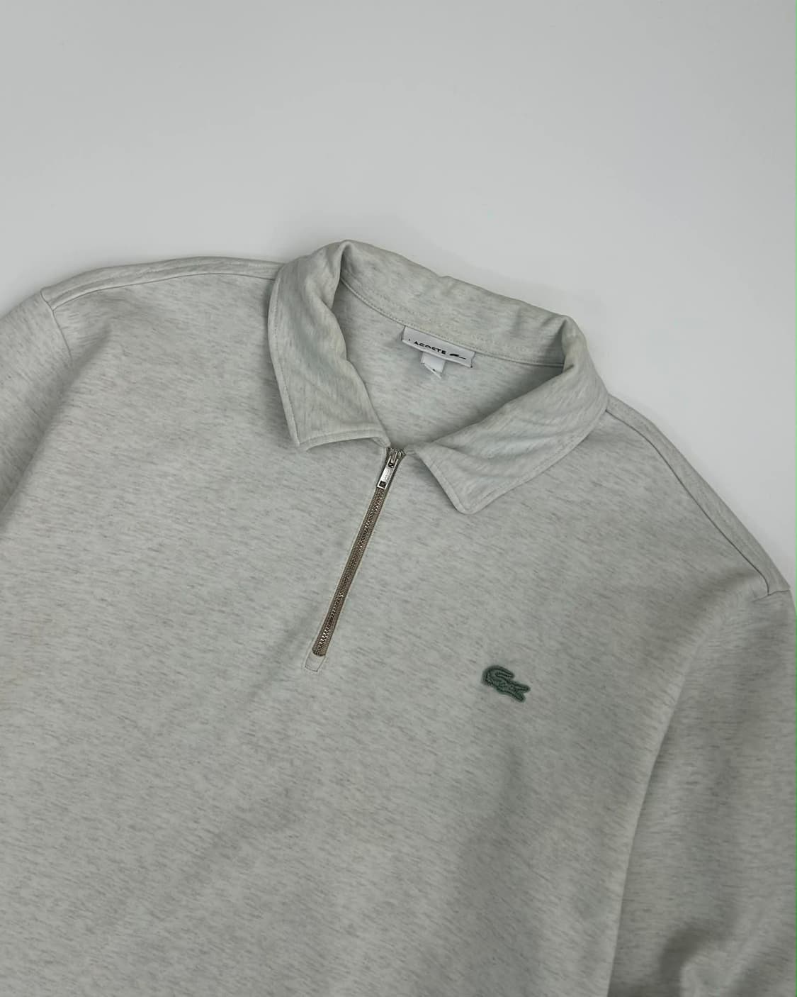 [105] 라코스테 하프집업 칼라 스웻 셔츠 라이트 그레이 상품이미지6