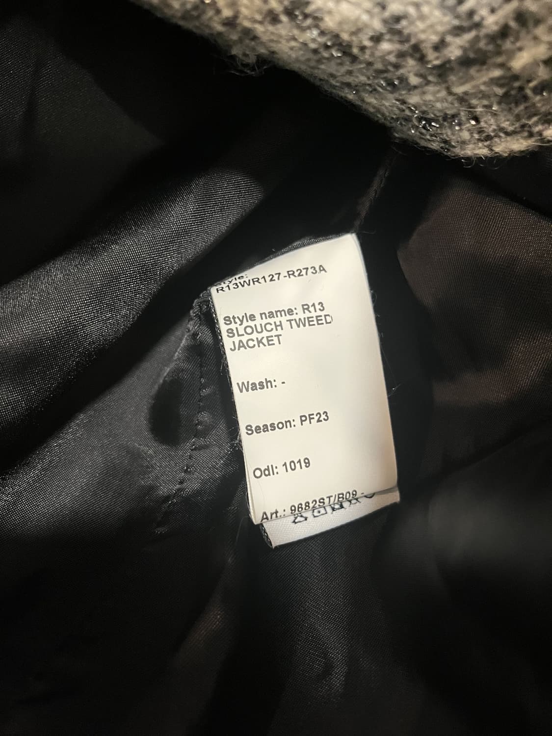 [NCT 태용님 착용] R13 그레이 트위드 자켓 상품이미지10