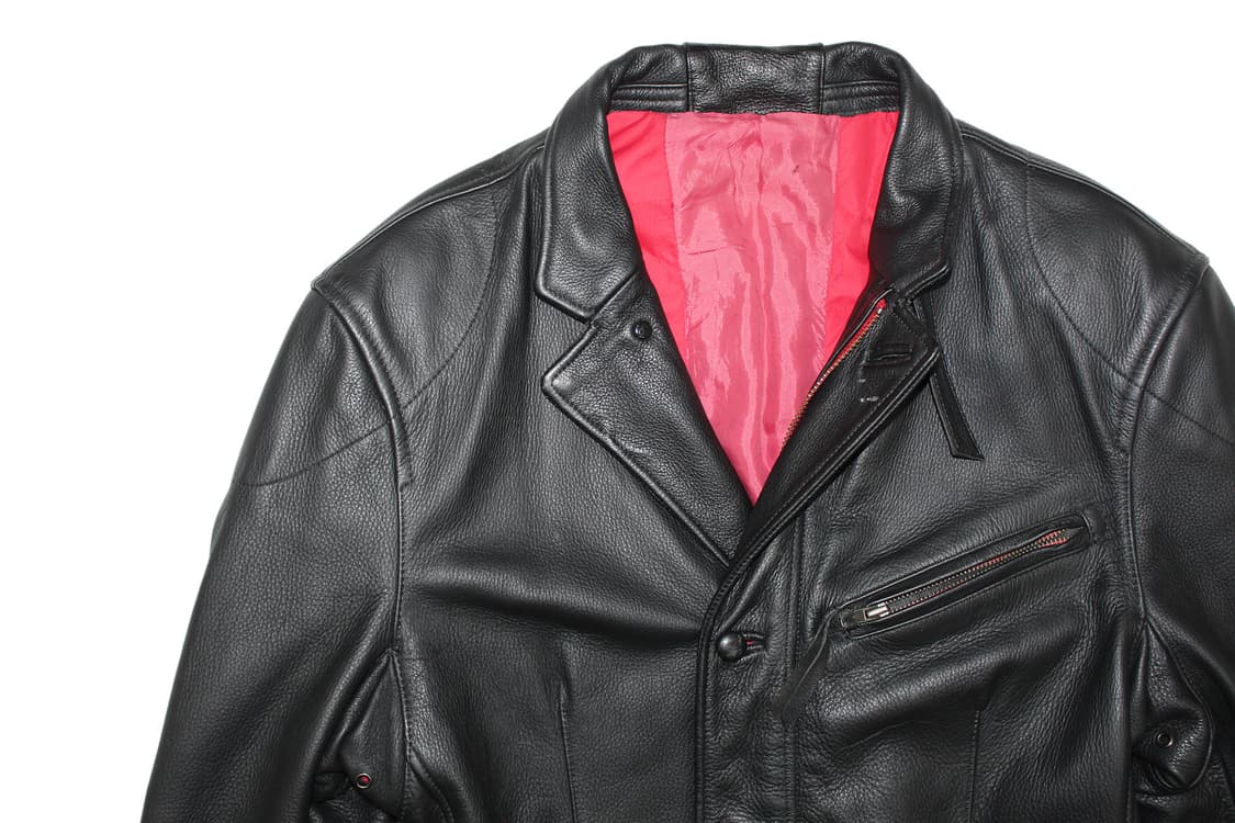 2000s Japan 카우레더 코트 상품이미지2