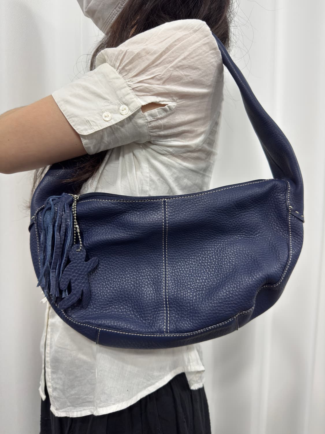 maju blue leather shoulderbag 상품이미지1