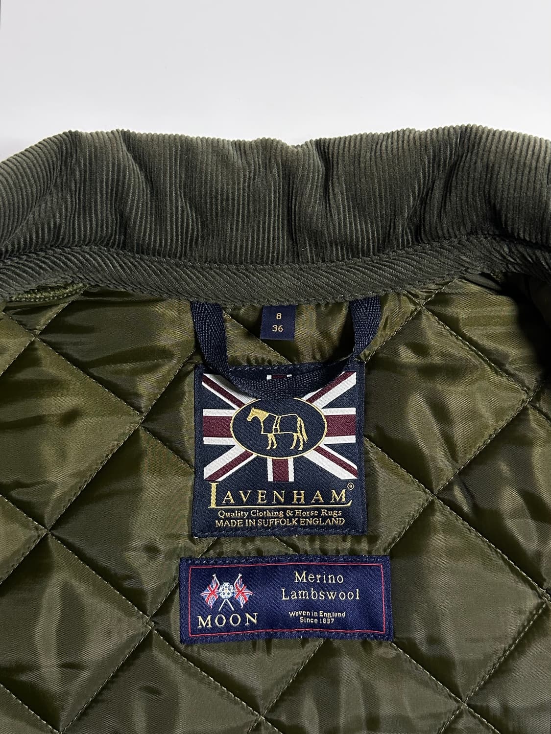 라벤햄 울 퀼팅 자켓 상품이미지6