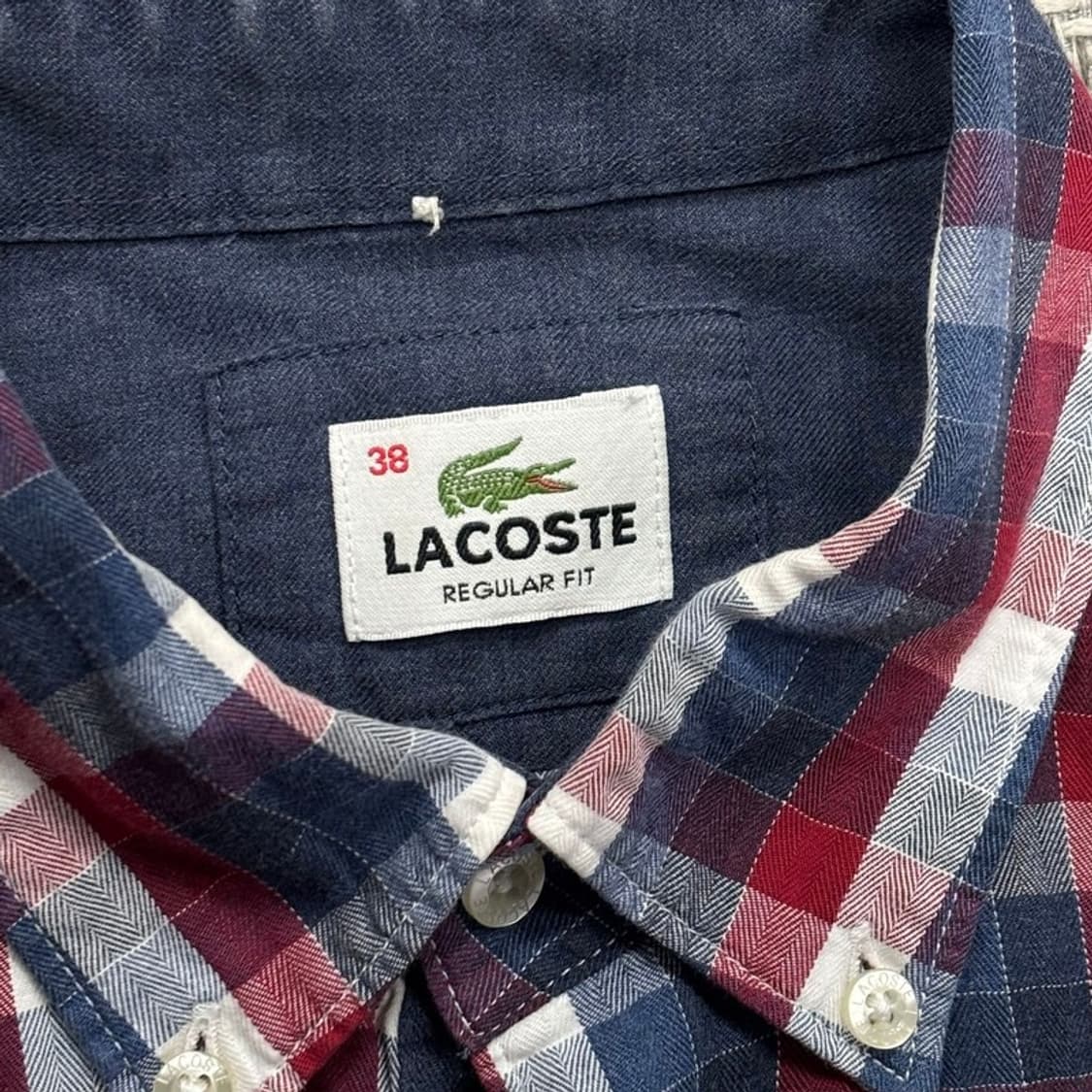 라코스테 체크 남방 셔츠 레귤러 핏v0370 상품이미지8