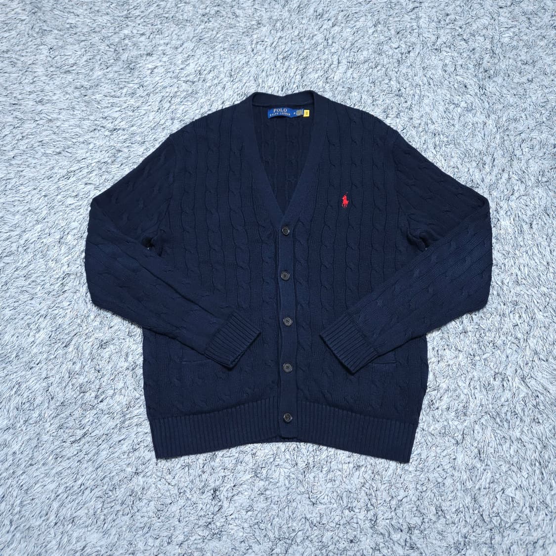 폴로랄프로렌) M 남자 케이블니트 꽈배기가디건 / 왕눈이샵 상품이미지1
