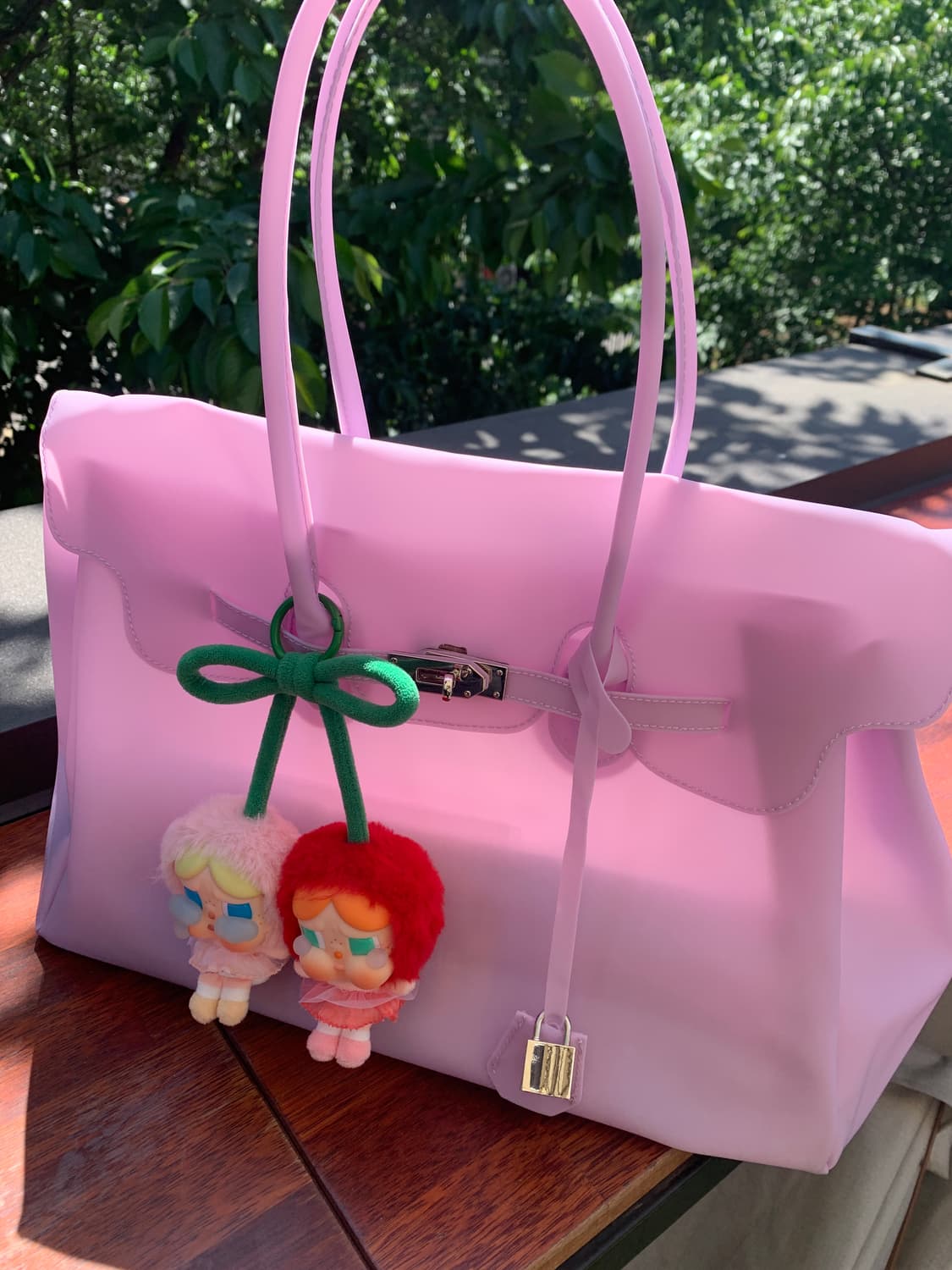 (바로배송) 키키 젤리 버킨백 연보라 새상품💜 상품이미지3