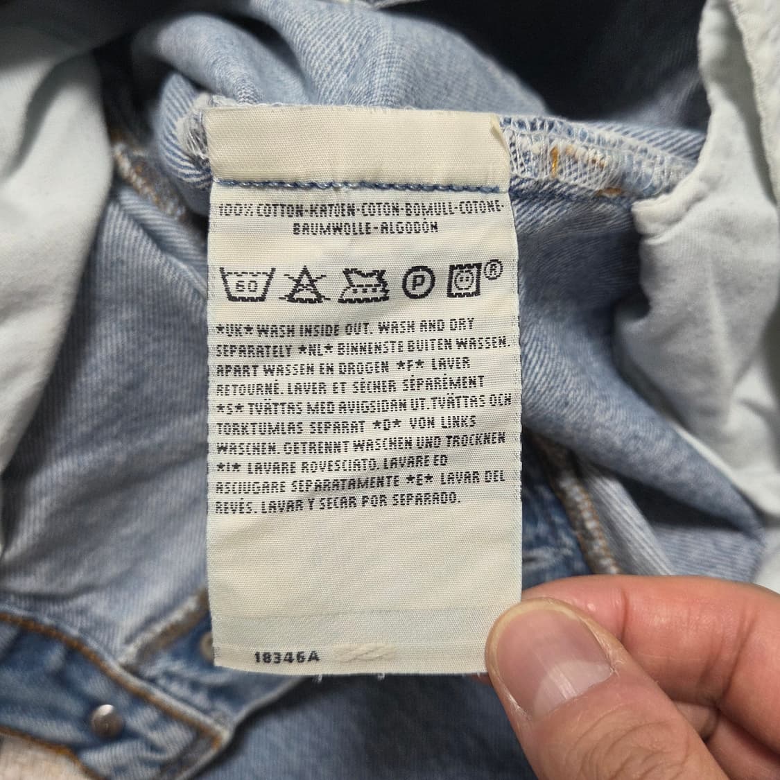Levi's 리바이스 501 유럽판 빈티지 데님 팬츠  상품이미지7