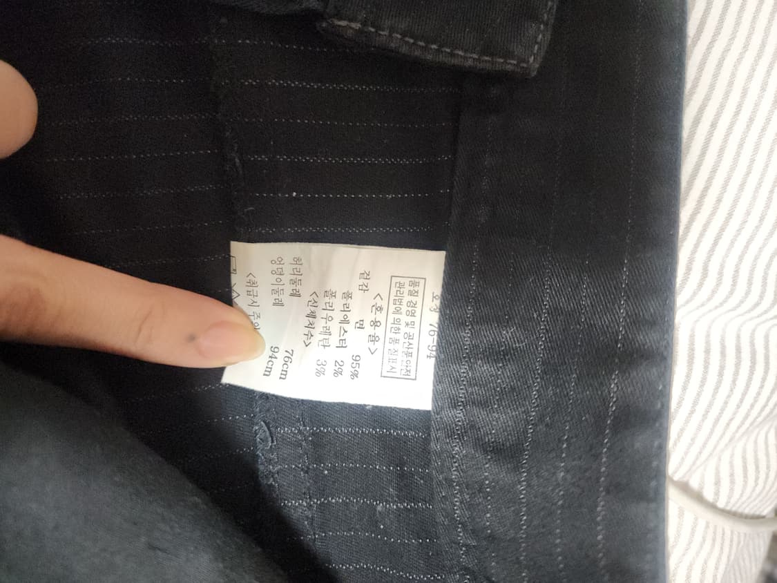 edwin black pinstripe pants 상품이미지3