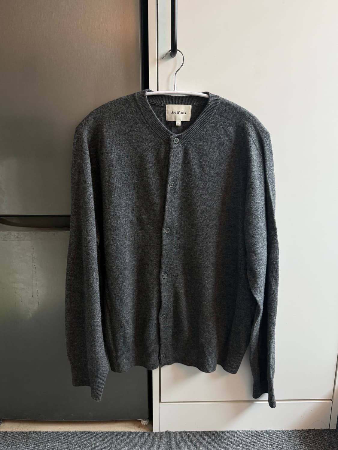 아트 이프 액츠 가디건 차콜 XL 상품이미지1