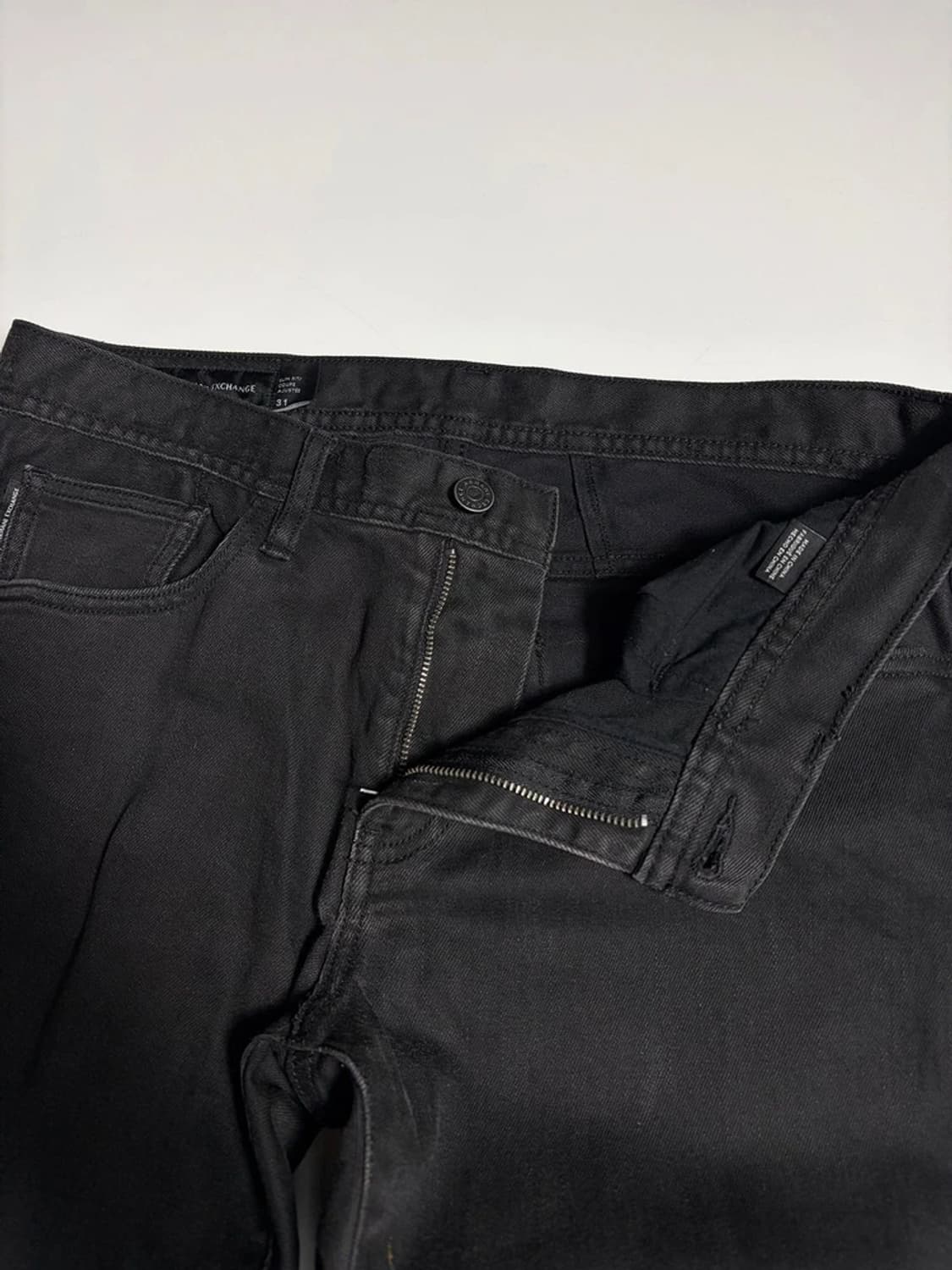 아르마니 익스체인지 슬림핏 블랙 데님 팬츠 R1624 상품이미지3