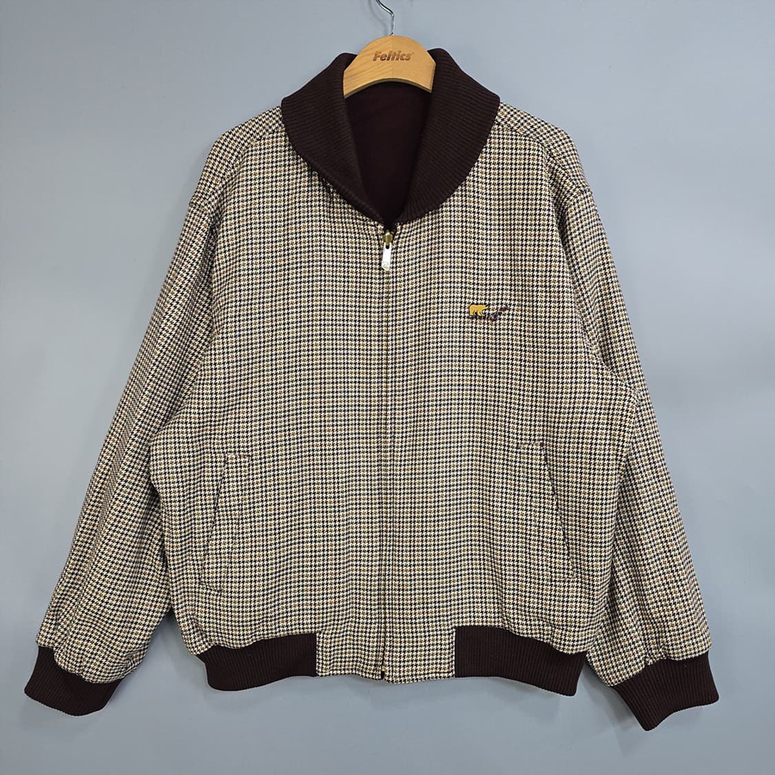 잭니클라우스(Jack Nicklaus) 빈티지 양면 울 블루종 자켓100 상품이미지1