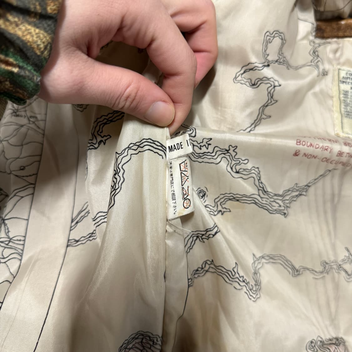 90-00s 아비렉스 한국전쟁 복각 양가죽 A2 가죽 자켓 상품이미지8