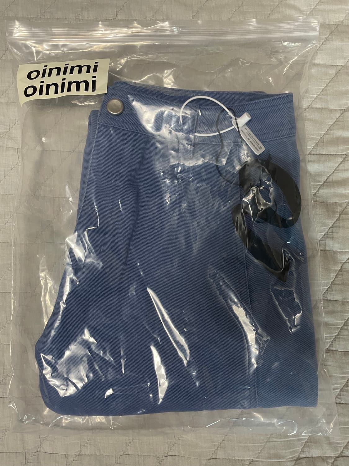 oinimi french blue volume straight pants 상품이미지3