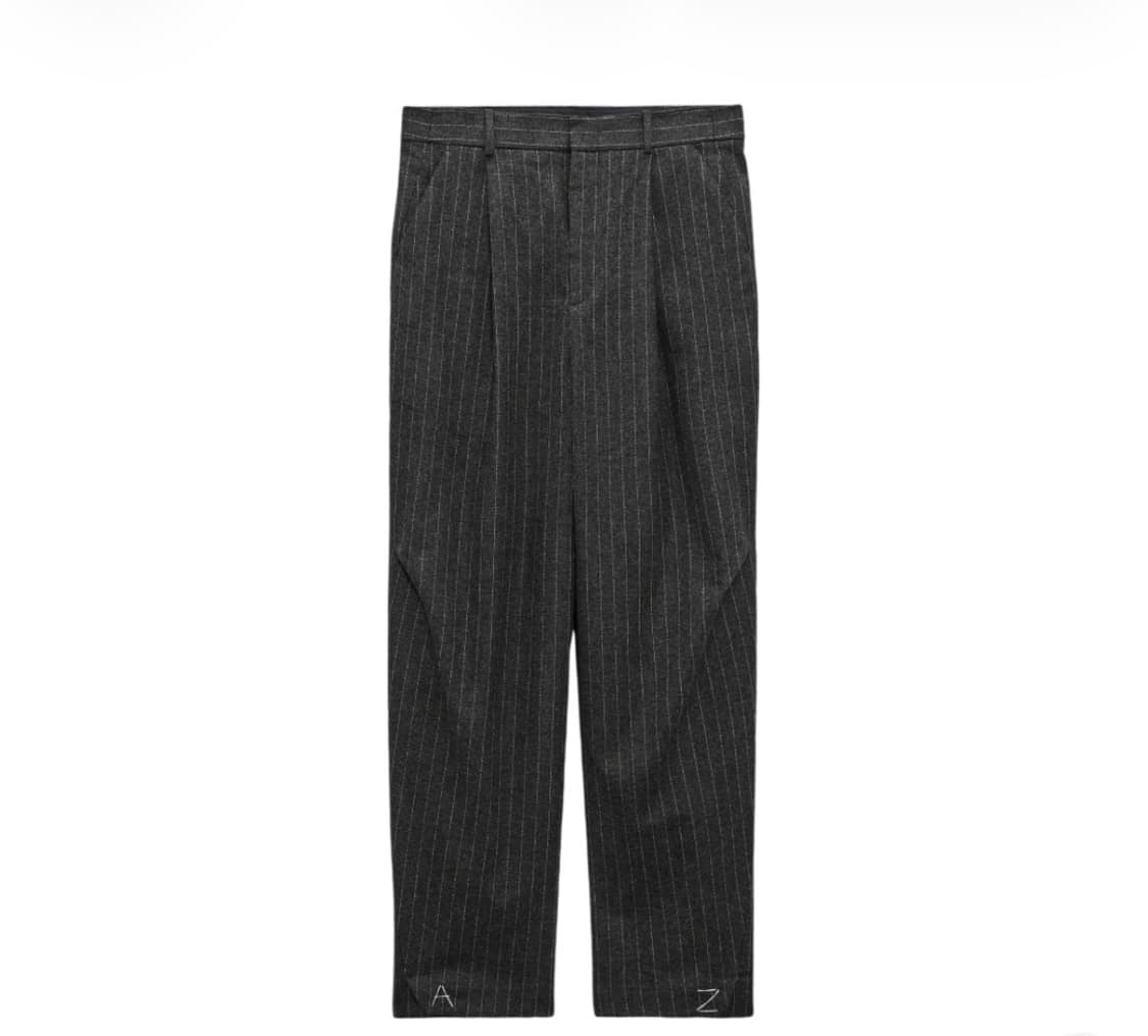 자라 x 아더에러 스트라이프 트라우저 그레이 S사이즈 상품이미지1