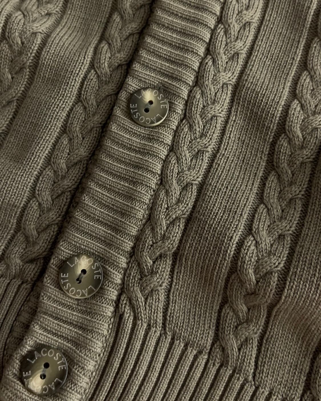 라코스테 꽈배기 니트 가디건 4 상품이미지5