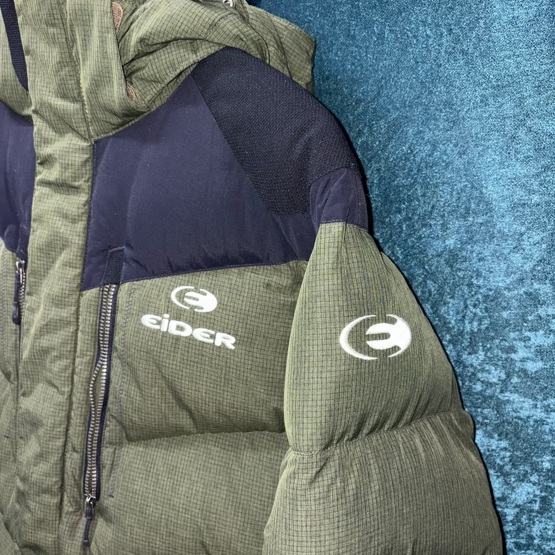 (L) 아이더 700필 파카 그린 패딩 상품이미지4
