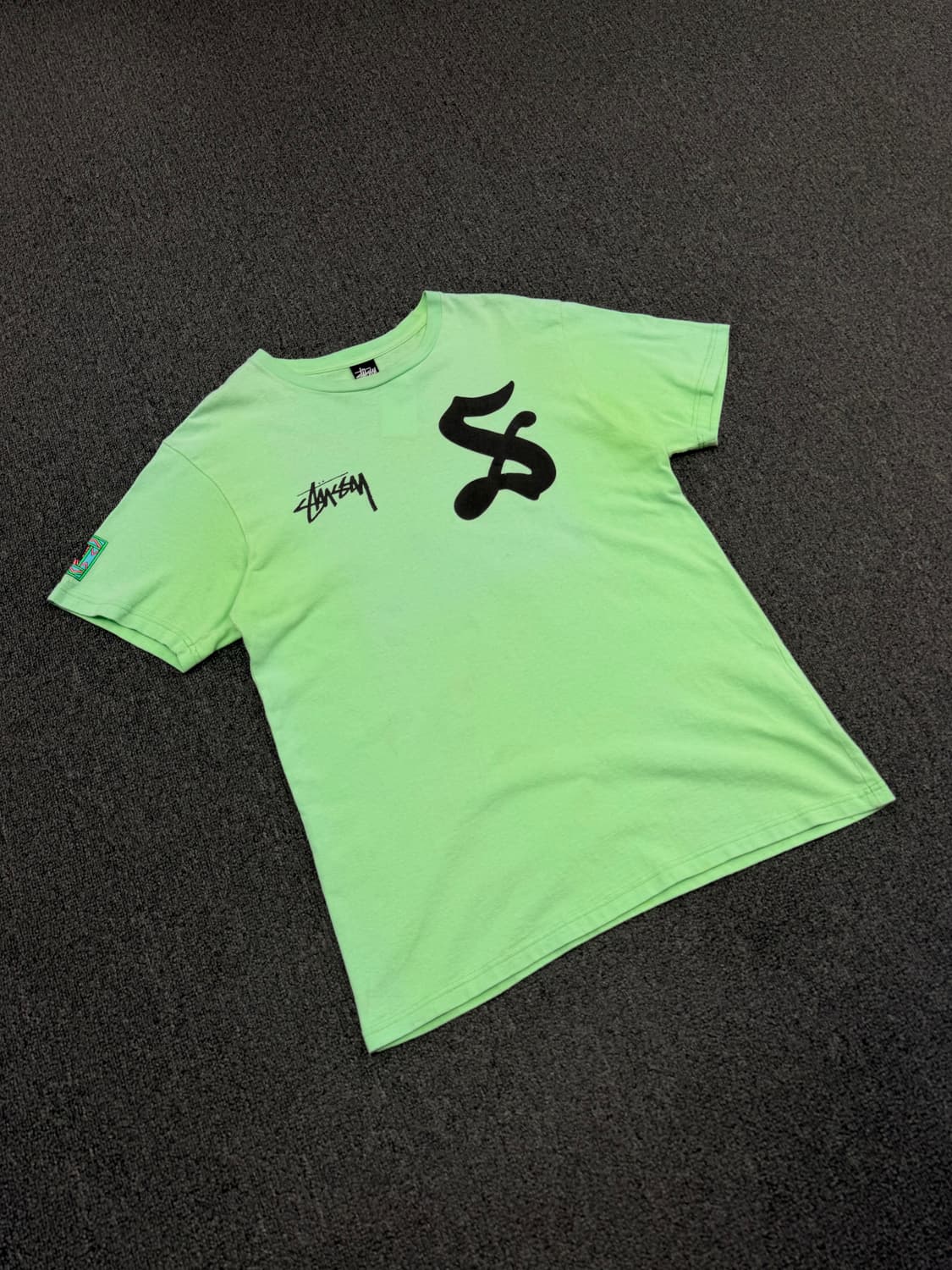 L) 스투시 빈티지 7로고 프린팅 반팔 티셔츠 상품이미지1